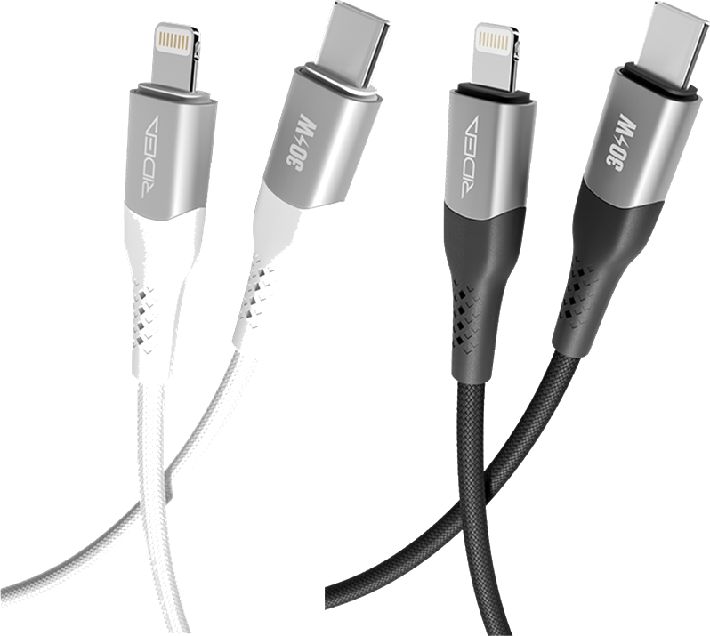 Кабель Ridea Type-C – Lightning 30 Вт, 1,2 м